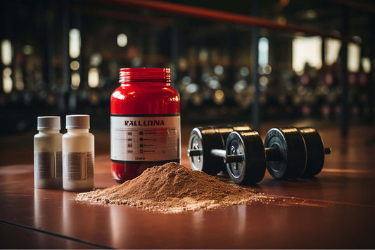 How to Spot High-Quality Supplements: A Buyer’s Checklist with protein powder, bottles, and weights.