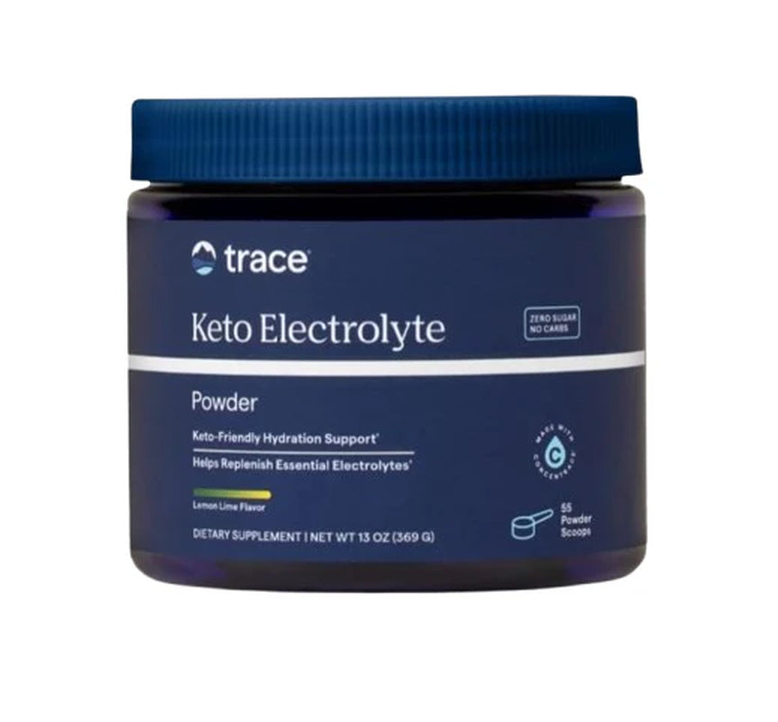 Trace Minerals Keto Electrolyte Powder - Keto Hydration Support Supplement - Mineral Supplement for Energy & Muscle Stamina Support - Zero Carb & Sugar-Free Formula - Lemon Lime, 13 Oz (55 Servings)