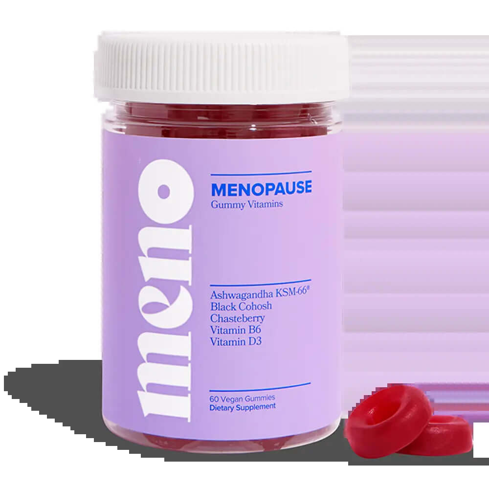 Menopause Supplements with Black Cohosh & Ashwagandha in gummy vitamin form.