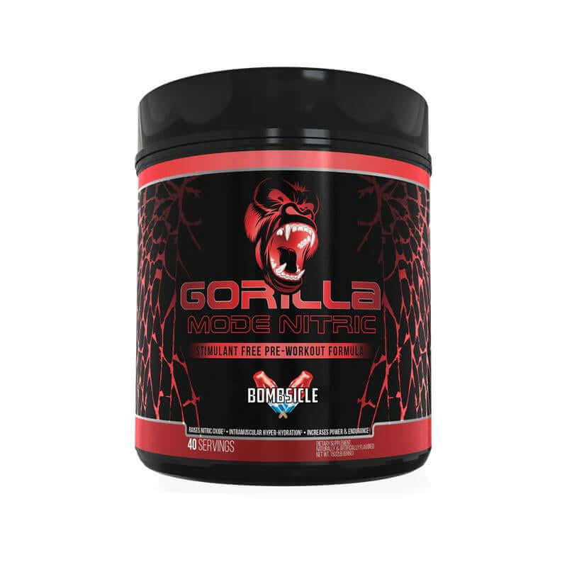 Stimulant Free Pre-Workout - Nitric Pump Formula container with 40 servings, promoting enhanced workout performance.