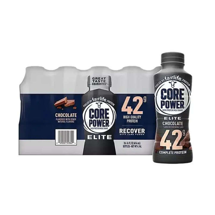 Core Power Protein Shake chocolate flavor with 42g high quality protein for recovery and energy.