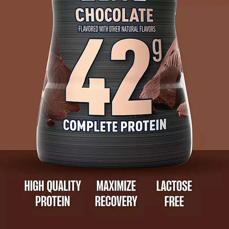 Core Power Protein Shake with 42g complete protein, high quality ingredients, lactose free and helps maximize recovery.