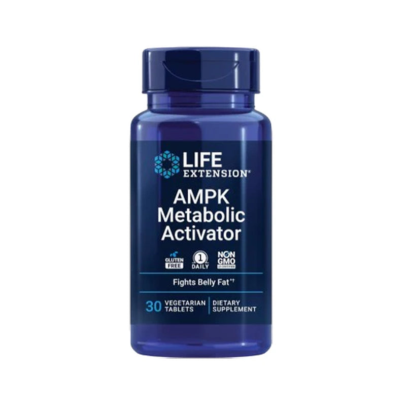 Life Extension AMPK Metabolic Activator*, Hesperidin, G. Pentaphyllum, Fight Unwanted Belly Fat, Target Overall Fat, Gluten-Free, Vegetarian, 1-Daily, Non-Gmo, 30 Tablets