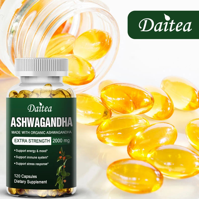 Organic Ashwagandha Extract 2000mg – Mood, Sleep &amp; Energy Support