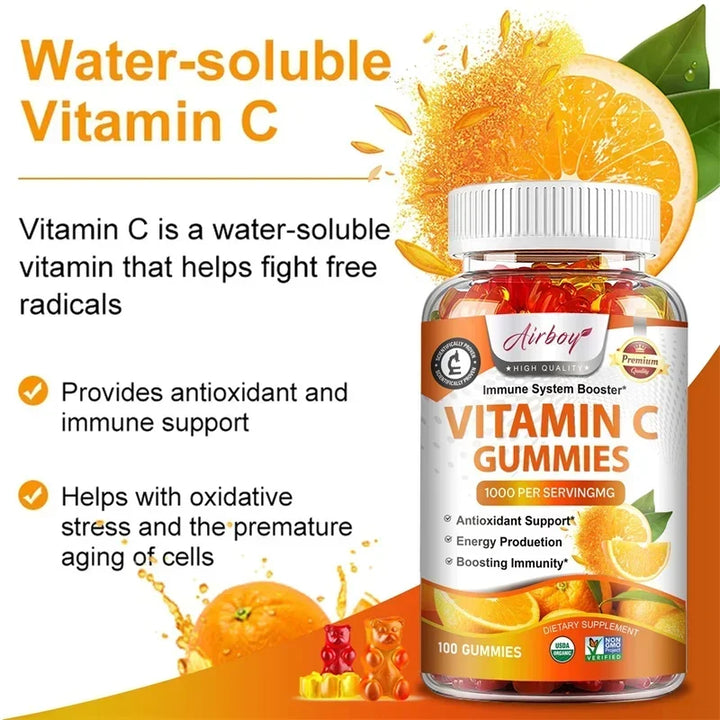 Vitamin C Gummies – Immune, Skin &amp; Antioxidant Support