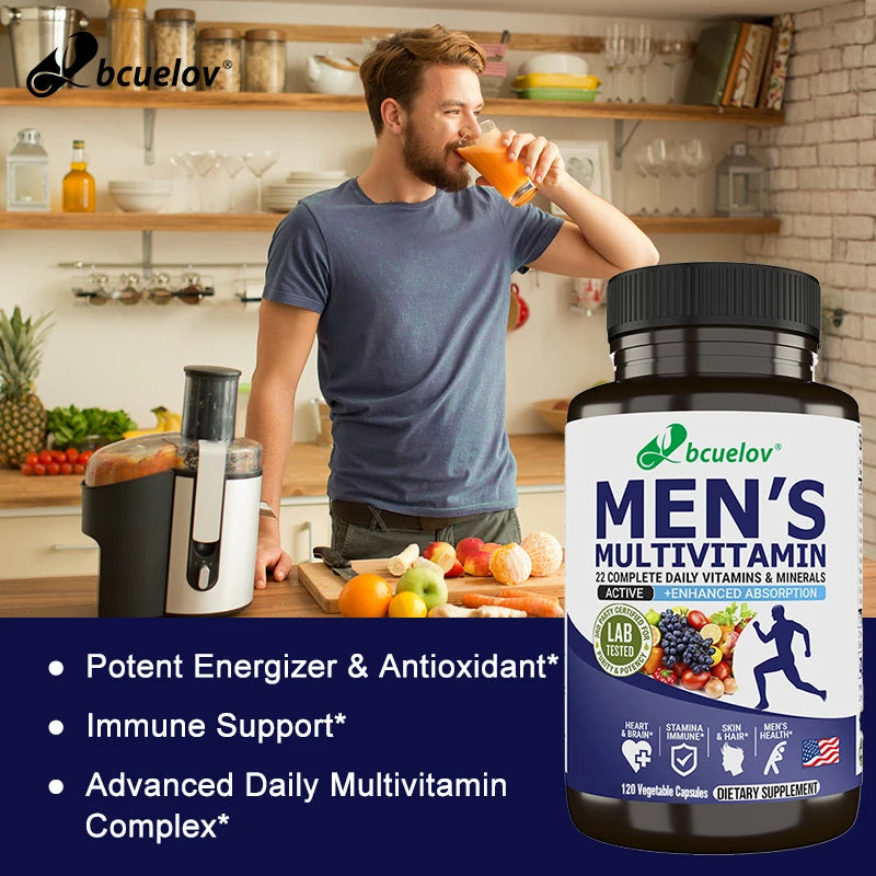 Men’s Multivitamin &amp; Mineral Capsules – Daily Wellness