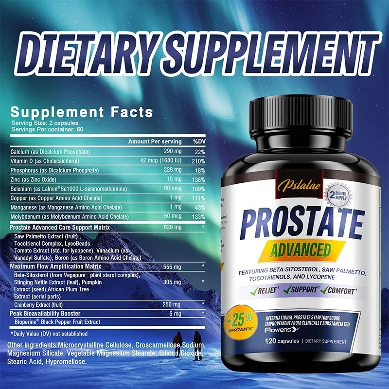 Prostate Supplement - Relieve Bladder &amp; Urination Problems, Improves Immunity, Supports Prostate and Urinary Tract Health