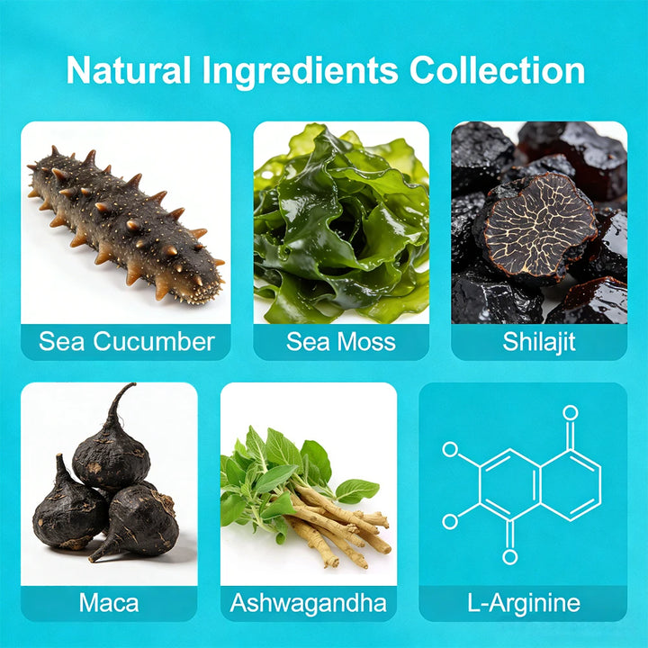 Enhancing Supplement Blend - L-Arginine + Maca + Ashwagandha, Stamina Muscle Growth, Vascular Function, Blood Circulation