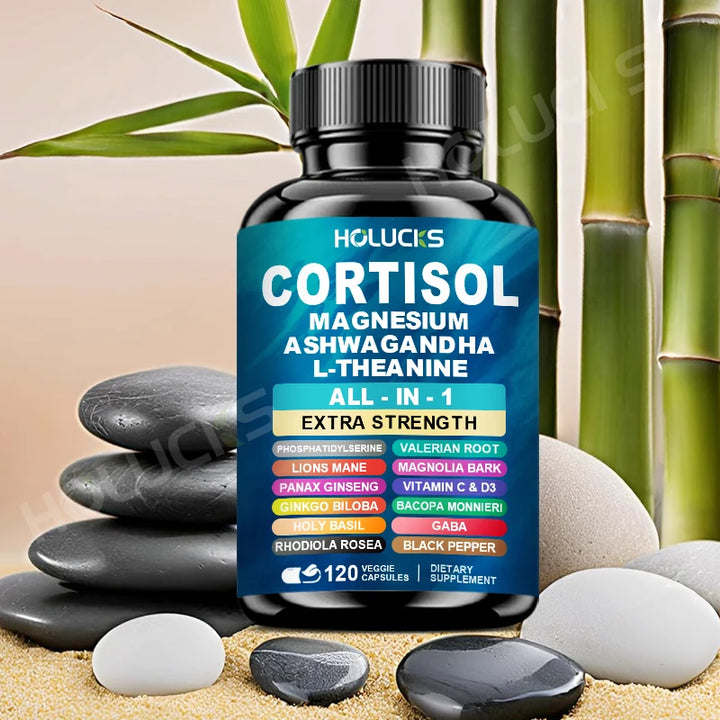 Corti-Soothe Cortisol Support – Magnesium, Ashwagandha &amp; L-Theanine