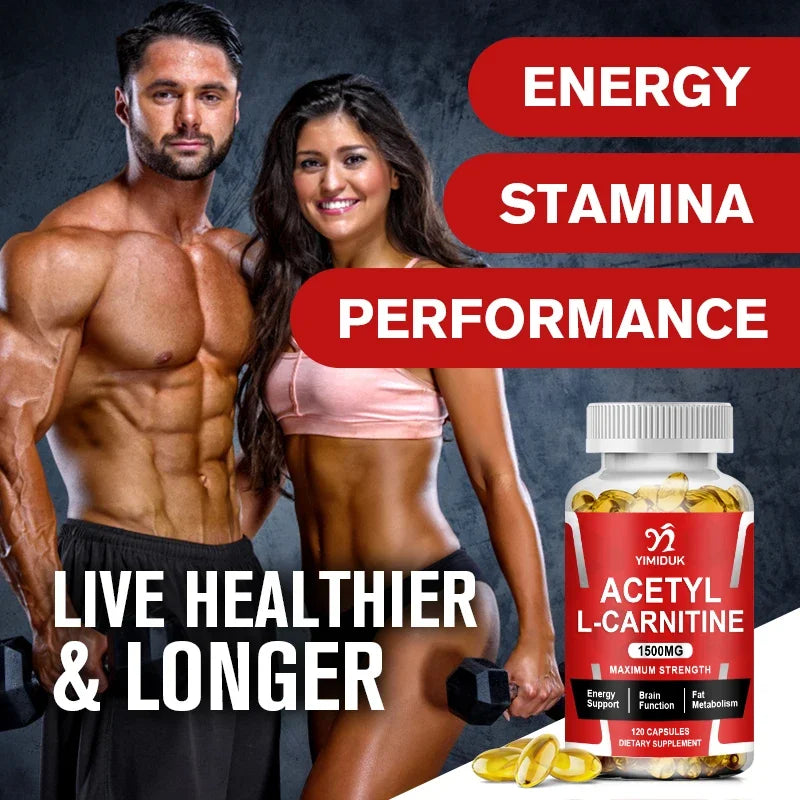 Acetyl L-Carnitine Capsules – Energy, Focus &amp; Metabolism Support