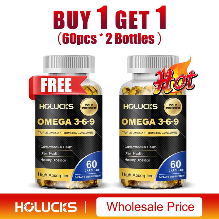 Omega 3-6-9 Fish Oil Capsules – Heart &amp; Brain Support