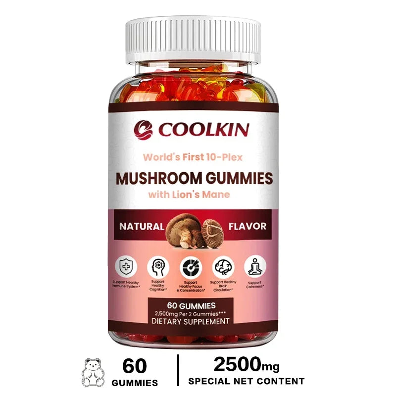 Mushroom Gummy Complex – Maitake, Shiitake &amp; Lion’s Mane