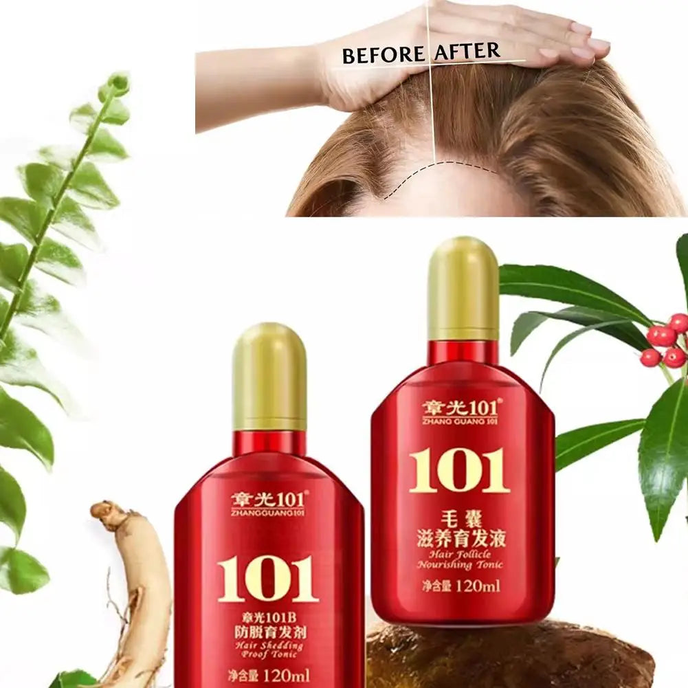 Zhang Guang 101 formula (101P) 120ml Chinese medicine therapy anti hair loss hair care nourish the hair follicle hair regrowth