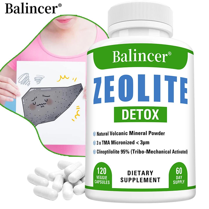 Zeolite is a pure natural mineral that supports kidneys, digestive system health, enhances immunity, and removes toxins