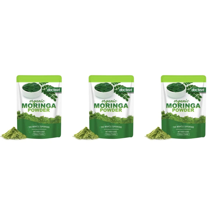Organic Moringa Powder – Antioxidant &amp; Daily Wellness Support 100g
