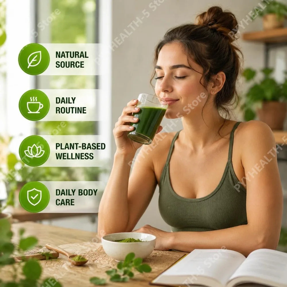Organic Moringa Powder – Antioxidant &amp; Daily Wellness Support 100g
