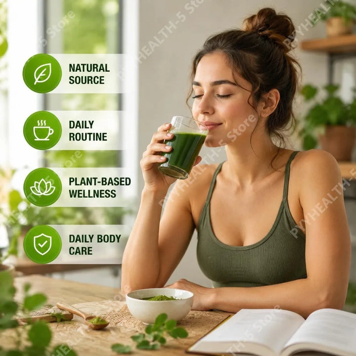 Organic Moringa Powder – Antioxidant &amp; Daily Wellness Support 100g