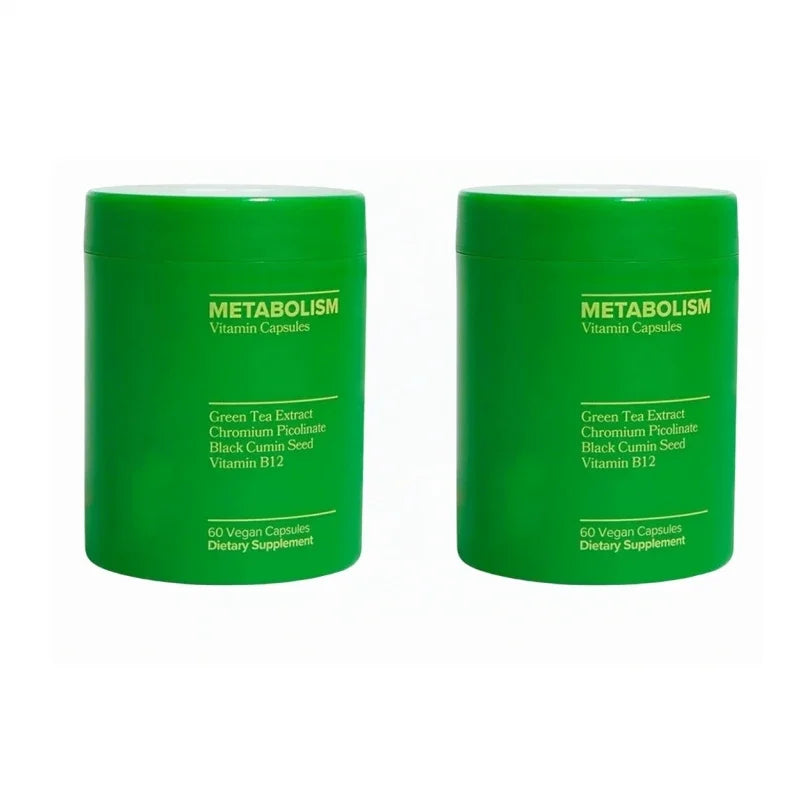Green Tea &amp; Vitamin B12 Capsules – Metabolism &amp; Antioxidant Support