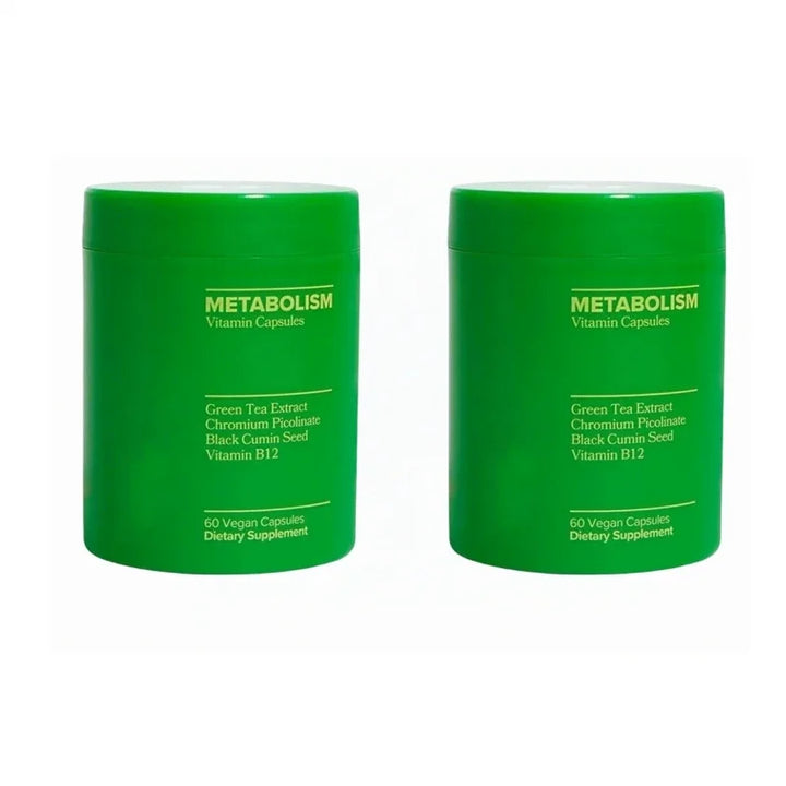 Green Tea &amp; Vitamin B12 Capsules – Metabolism &amp; Antioxidant Support