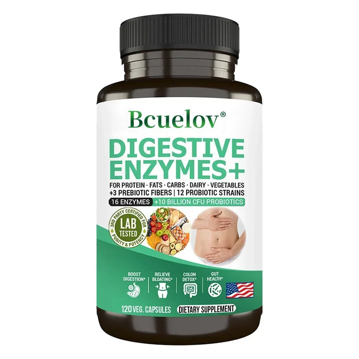Digestive Enzymes with Prebiotics &amp; Probiotics – 10B CFU