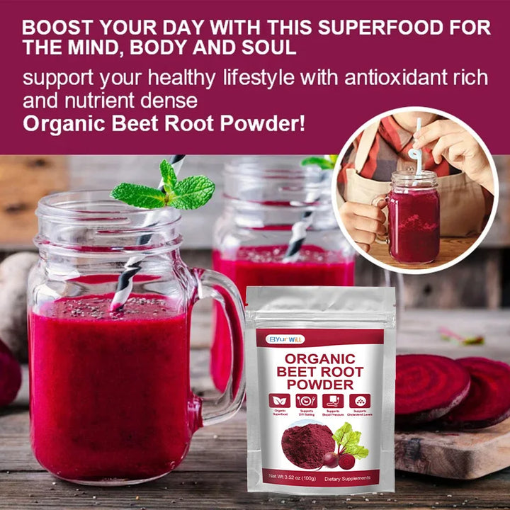 Organic Beetroot Powder – Heart &amp; Circulation Support