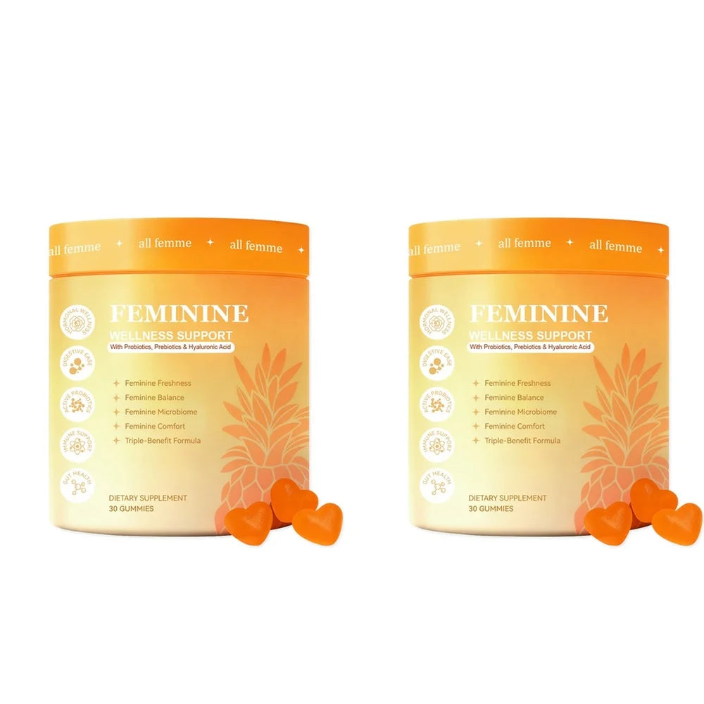 Women’s Feminine Wellness Gummies – B6, Zinc &amp; Inulin