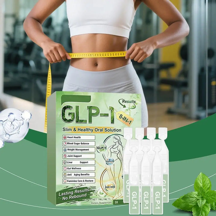 8in1 GLP-1 Body Care Drops Support Intestinal Health Balance Metabolism Blood Sugar And Promote Digestion And Body Shaping