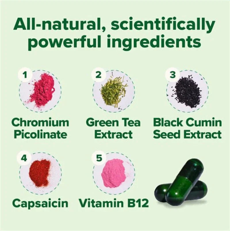 Green Tea &amp; Vitamin B12 Capsules – Metabolism &amp; Antioxidant Support