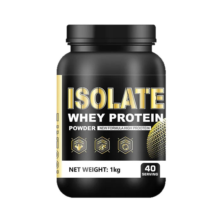 Whey Protein Isolate Powder Low Fat Supplement for Muscle Recovery and Lean Diet Sports Fitness Nutrition Dietary Supplement 1kg