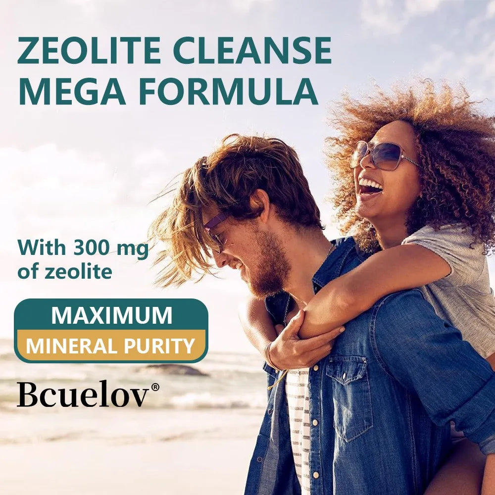 Liver Cleanse Detox &amp; Repair - Zeolite Supplement for Gut Health,Cognition &amp; Natural Energy,Glutathione,NAC,Chlorella,Shilajit