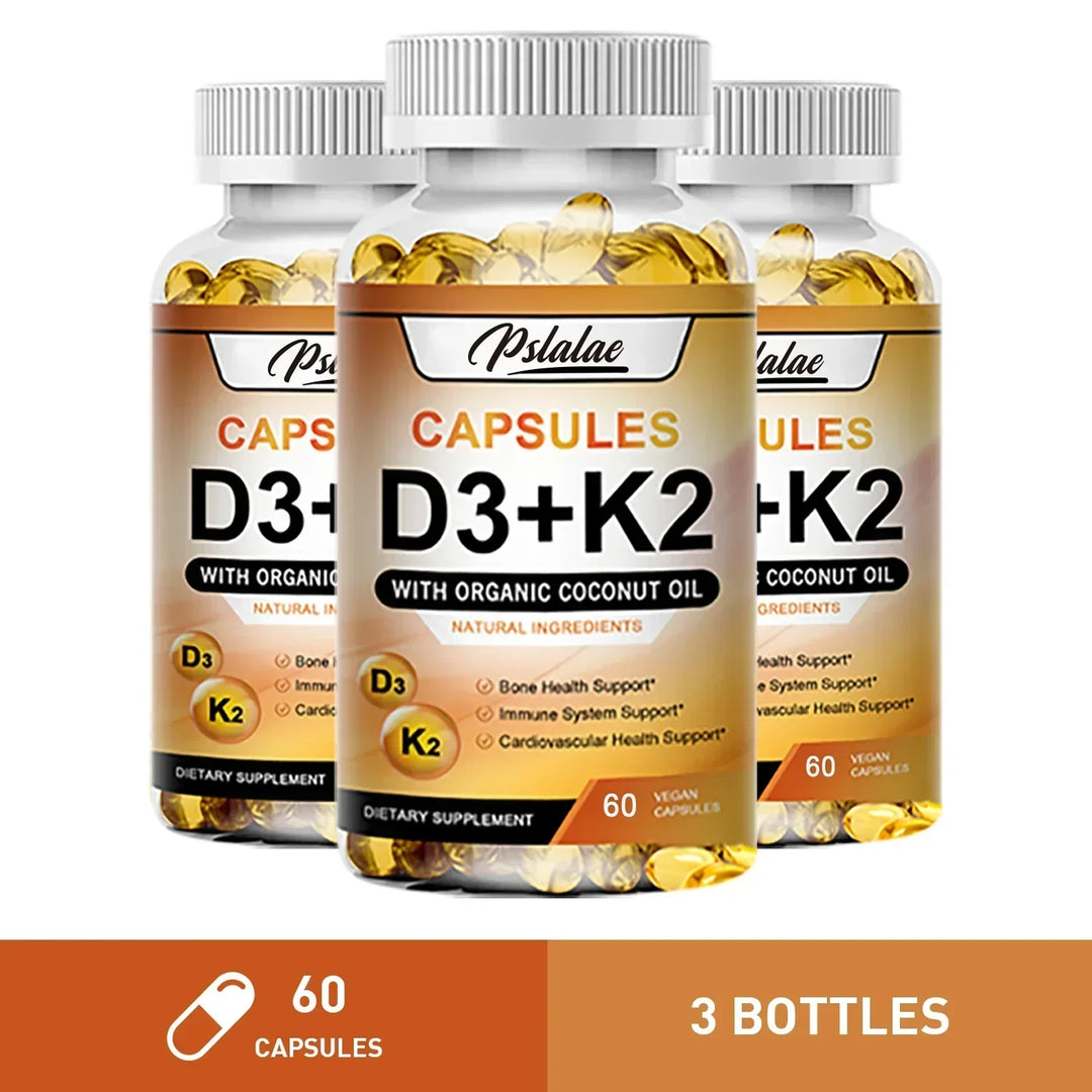 Vitamin D3 + K2 Capsules – Bone &amp; Immune Support