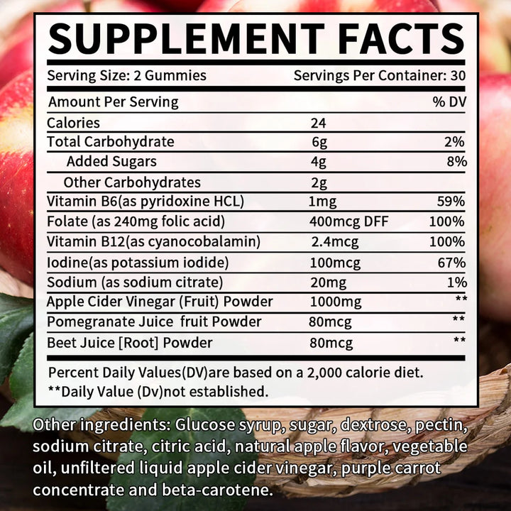 Apple Cider Vinegar Gummies – Metabolism &amp; Digestive Support