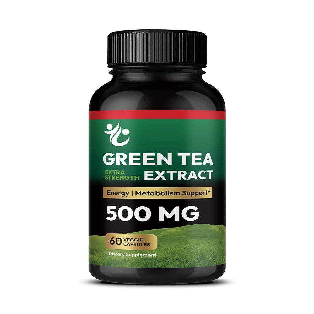 Green Tea Extract EGCG 500mg – Antioxidant &amp; Metabolism Support