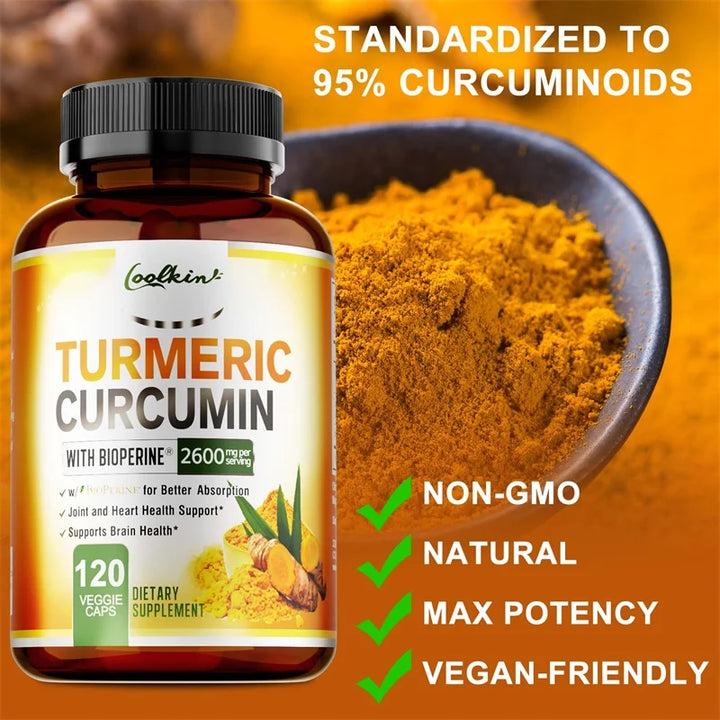 Turmeric Curcumin 95% Capsules – Joint &amp; Antioxidant Support