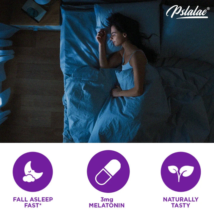 Melatonin 3mg + L-Theanine Capsules – Sleep Support