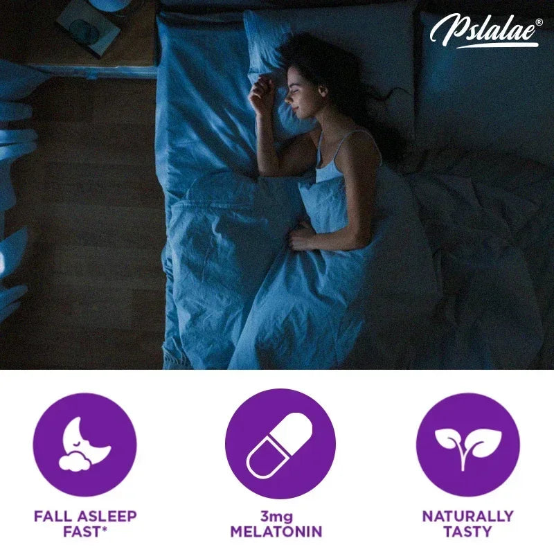 Melatonin 3mg + L-Theanine Capsules – Sleep Support