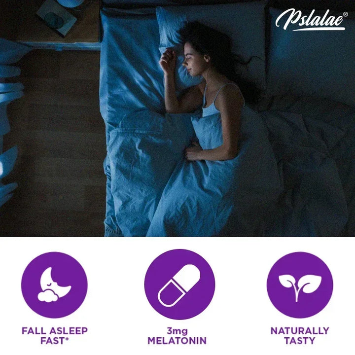 Melatonin 3mg + L-Theanine Capsules – Sleep Support