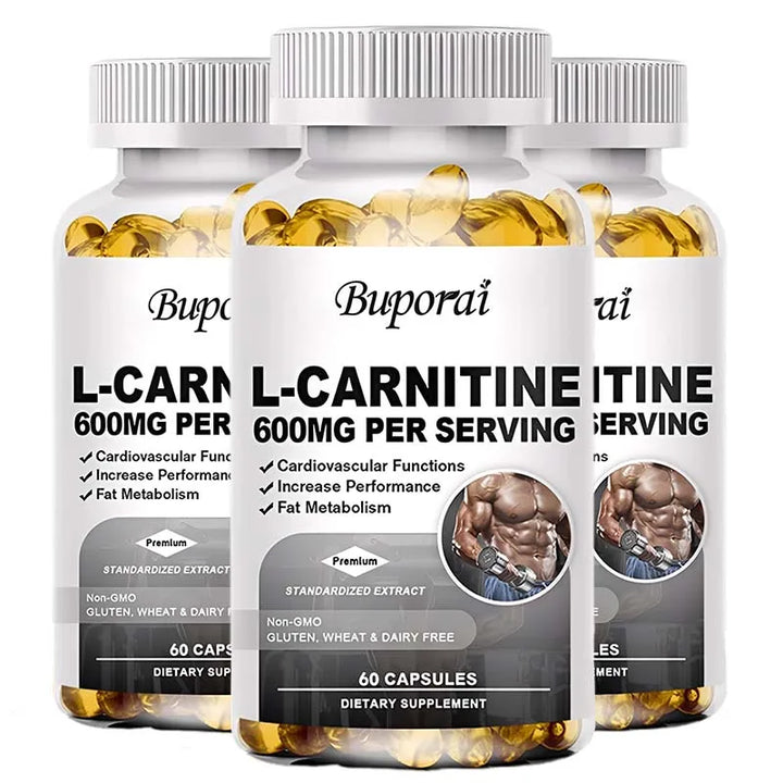 L-Carnitine 600mg Capsules – Fat &amp; Energy Support