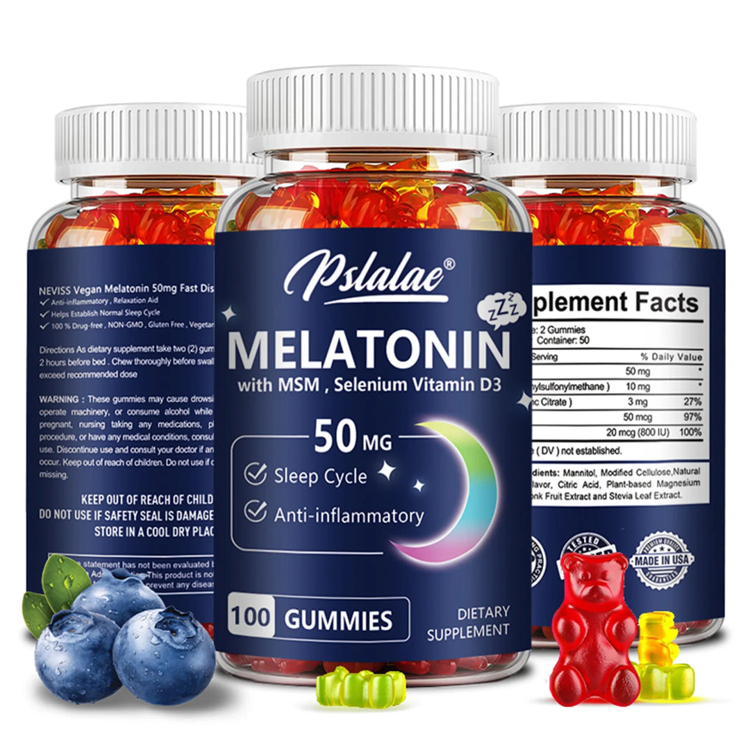 Melatonin 50mg Gummies – Sleep &amp; Stress Support