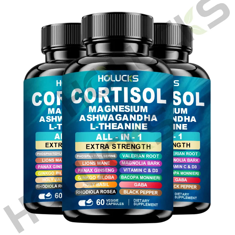 Corti-Soothe Cortisol Support – Magnesium, Ashwagandha &amp; L-Theanine