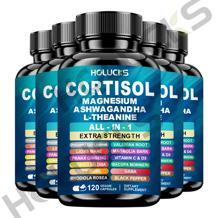 Corti-Soothe Cortisol Support – Magnesium, Ashwagandha &amp; L-Theanine