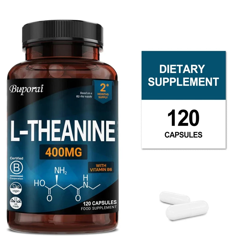 L-Theanine 400mg – Relaxation &amp; Sleep Support