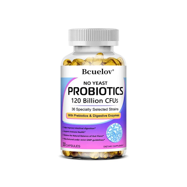 Probiotics 120 Billion CFU – Prebiotics &amp; Digestive Enzymes