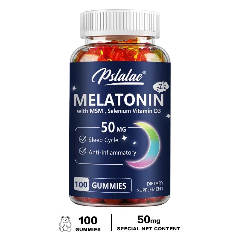Melatonin 50mg Gummies – Sleep &amp; Stress Support