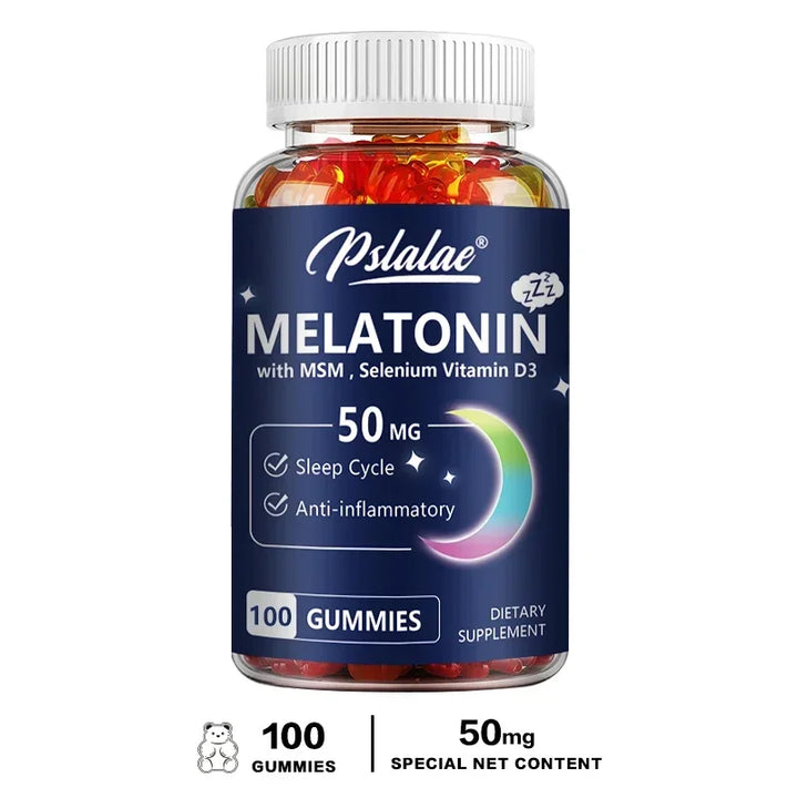 Melatonin 50mg Gummies – Sleep &amp; Stress Support