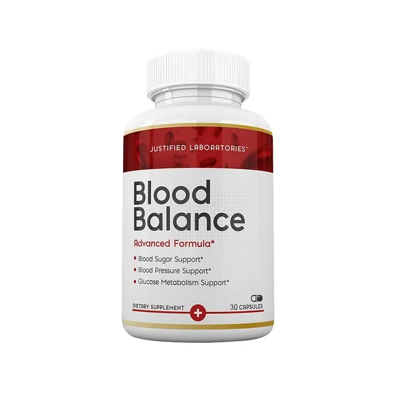 Blood Balance - All Natural Blood Sugar Supplement Blood Pressure Glucose Metabolism Support Promotes Cardiovascular Health