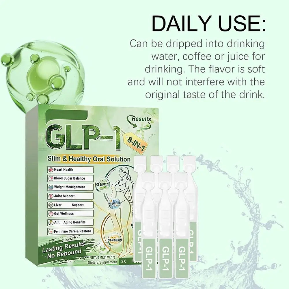 8in1 GLP-1 Body Care Drops Support Intestinal Health Balance Metabolism Blood Sugar And Promote Digestion And Body Shaping
