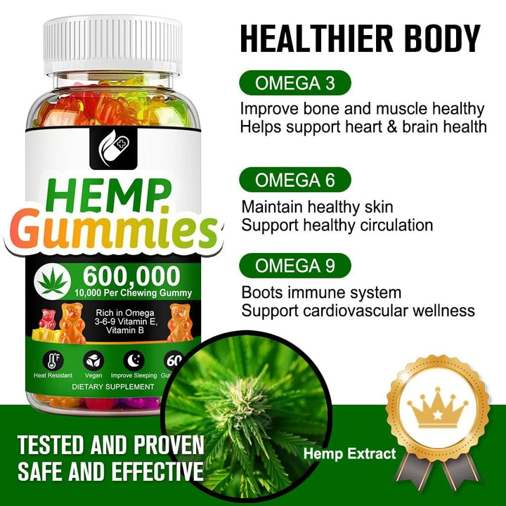 Omega 3-6-9 + Vitamins B &amp; E Gummies – Stress, Sleep &amp; Wellness