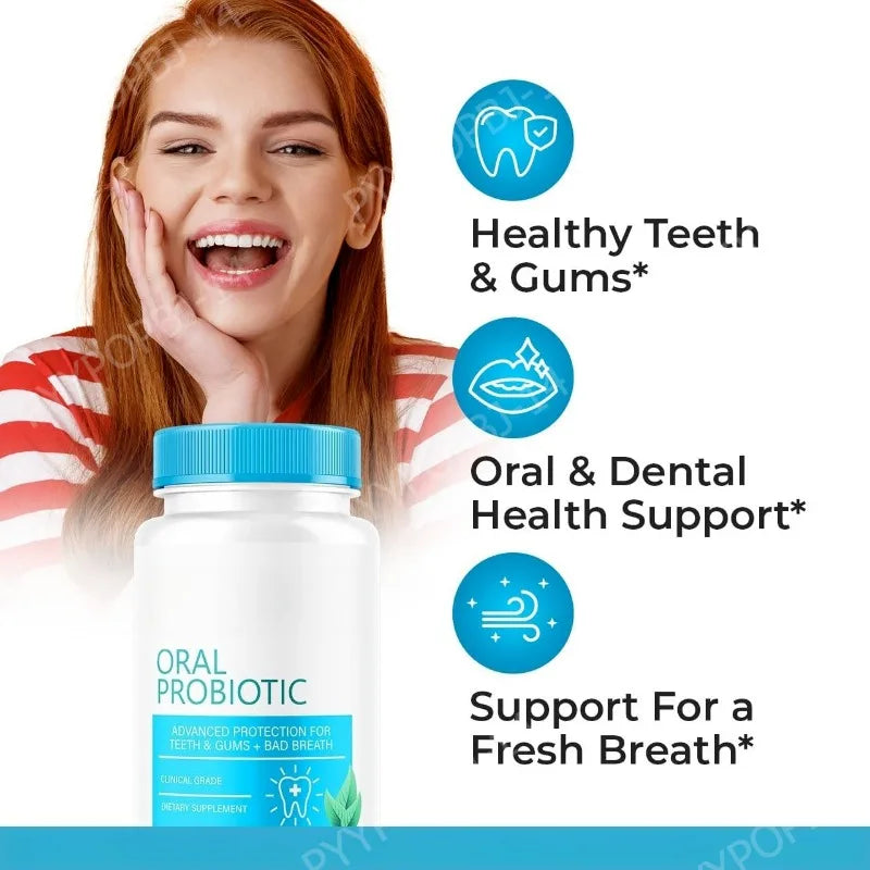Oral Probiotic Capsules – Fresh Breath, Teeth &amp; Gum Support