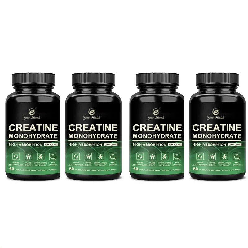 Creatine Monohydrate Capsules – Strength &amp; Muscle Support